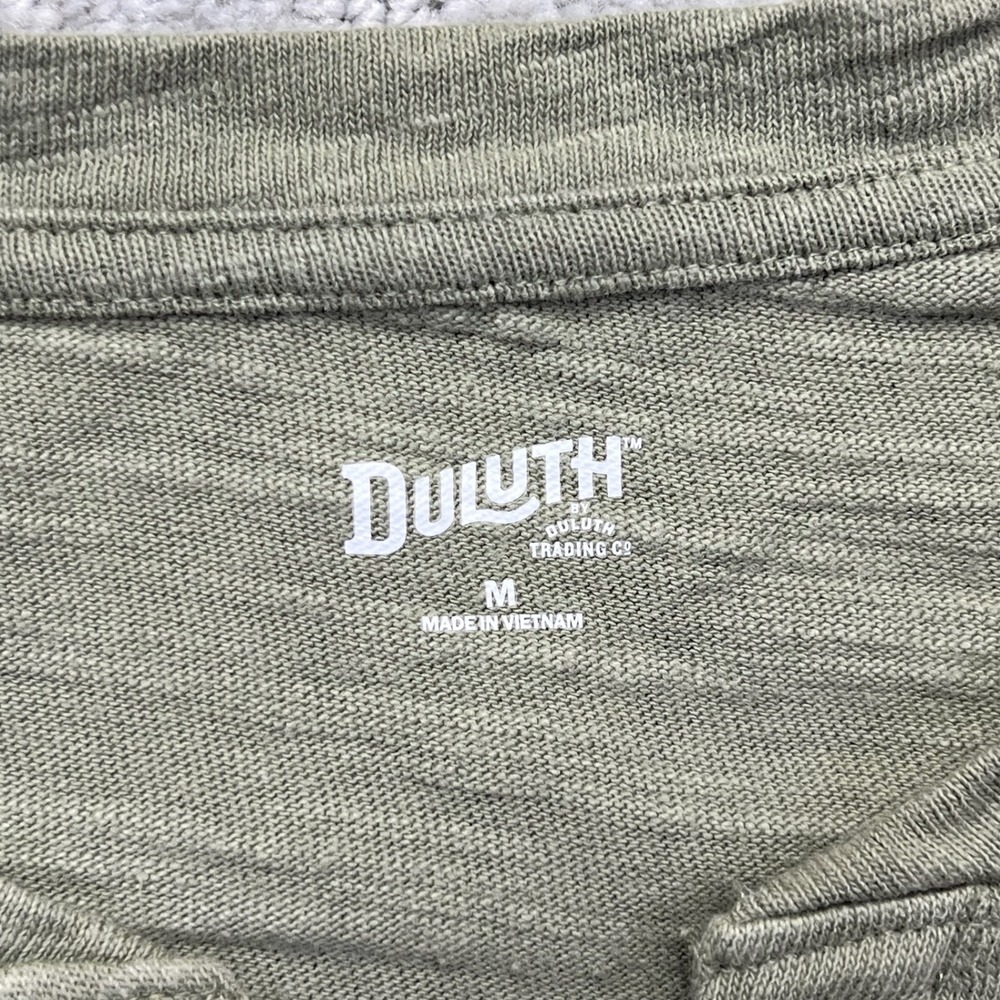 Duluth Trading Co Longsleeve Shirt Womens M Green Split Neck Slow With The Flow - Picture 4 of 15